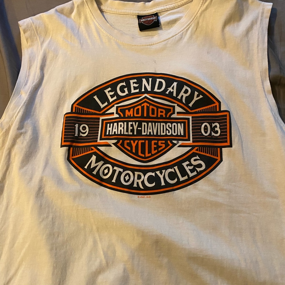Harley Davidson sleeveless t-shirt. Size 2XL.